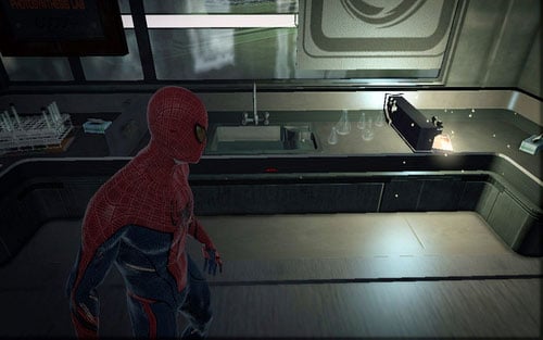 The next one is inside the room marked as 206 - Chapter 07 - Spidey to the Rescue - p. 1 - Collectibles inside buildings - The Amazing Spider-Man - Game Guide and Walkthrough