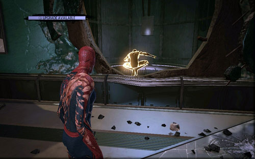 The next Tech is in the second shaft - Chapter 07 - Spidey to the Rescue - p. 2 - Collectibles inside buildings - The Amazing Spider-Man - Game Guide and Walkthrough