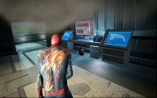 Inside the room on the other side there's the item you're looking for - Chapter 10 - Spider-Man No More! - p. 2 - Collectibles inside buildings - The Amazing Spider-Man - Game Guide and Walkthrough