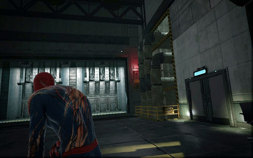 After you retrieve your web-shooters, use them to open the nearby door - Chapter 10 - Spider-Man No More! - p. 2 - Collectibles inside buildings - The Amazing Spider-Man - Game Guide and Walkthrough