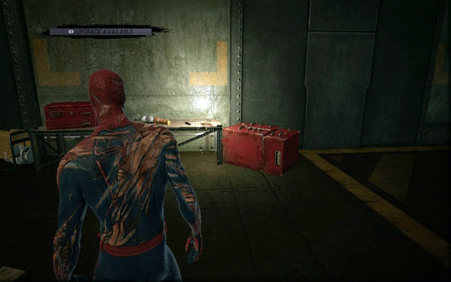 Turn right behind it and jump to the very bottom - Chapter 12 - Where Crawls the Lizard? - Collectibles inside buildings - The Amazing Spider-Man - Game Guide and Walkthrough