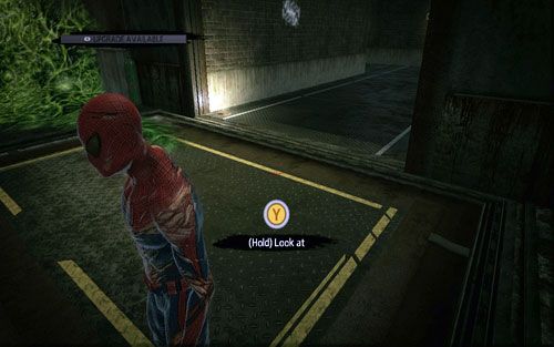 It's lying above, by one of the passages - Chapter 12 - Where Crawls the Lizard? - Collectibles inside buildings - The Amazing Spider-Man - Game Guide and Walkthrough
