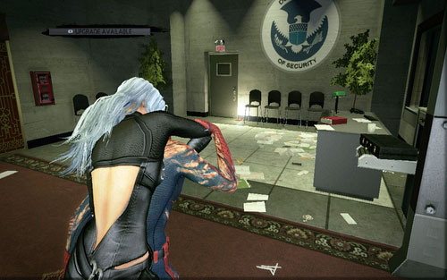 Face it and look to the right to see the magazine lying beside some chairs - St. Gabriel's Bank - Collectibles inside buildings - The Amazing Spider-Man - Game Guide and Walkthrough