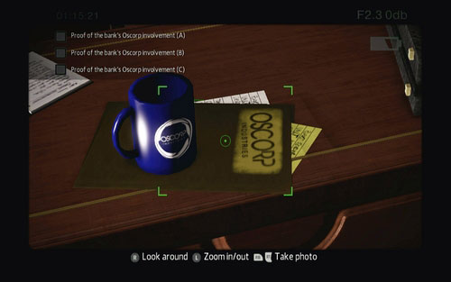 The target of your photo are the documents on his desk - St. Gabriel's Bank - Collectibles inside buildings - The Amazing Spider-Man - Game Guide and Walkthrough