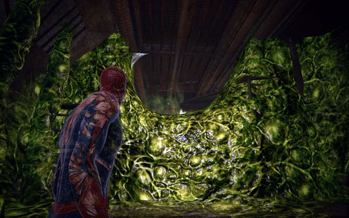 Turn right behind the first elevation - Water Treatment Facility - Collectibles inside buildings - The Amazing Spider-Man - Game Guide and Walkthrough