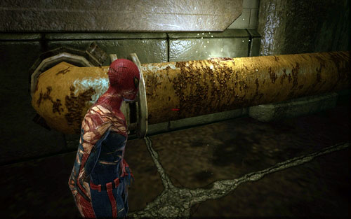 The magazine can be found on the pipe on the left - Water Treatment Facility - Collectibles inside buildings - The Amazing Spider-Man - Game Guide and Walkthrough