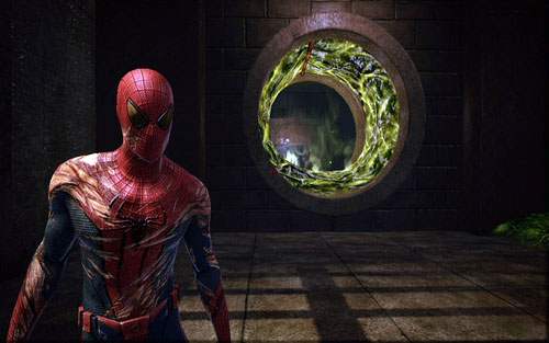 Turn right before them and pick up the magazine - Water Treatment Facility - Collectibles inside buildings - The Amazing Spider-Man - Game Guide and Walkthrough