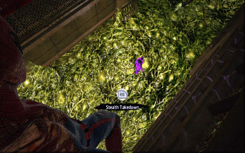 You will be able to quietly take down all the enemies form the red pipes above - Water Treatment Facility - Collectibles inside buildings - The Amazing Spider-Man - Game Guide and Walkthrough