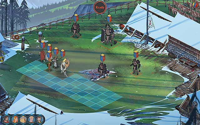 The characters that will take part in the fights are, first of all Rook and Iver - Skogr | Chapter 2 - Chapter 2 - The Banner Saga Game Guide