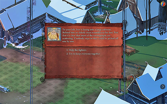 End of the visit in Skogr for variant A - Skogr | Chapter 2 - Chapter 2 - The Banner Saga Game Guide