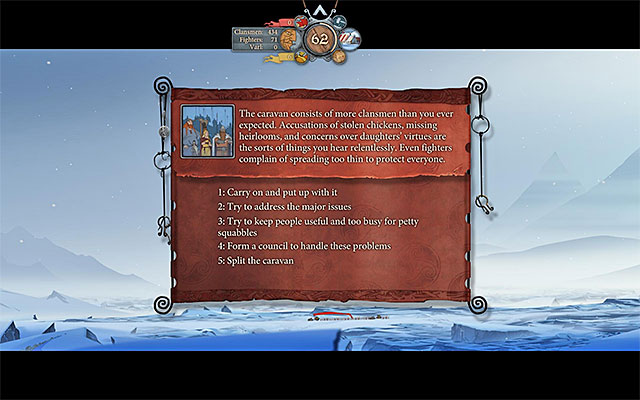 The caravan and its problems... - Journey to Wyrmtoe | Chapter 4 - Chapter 4 - The Banner Saga Game Guide