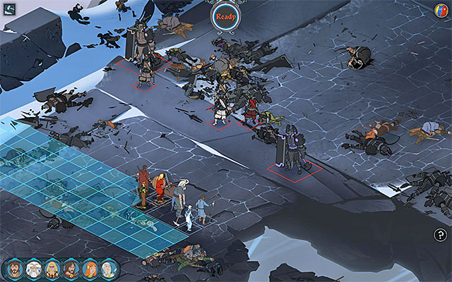 Hide the archers behind stronger characters. - Moving around the battlefield and order of turns | Combat - Combat - The Banner Saga Game Guide