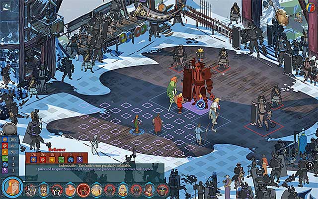 Alette should remain in the back at first (but not too close - Ending 1 | Chapter 7 - Chapter 7 - The Banner Saga Game Guide