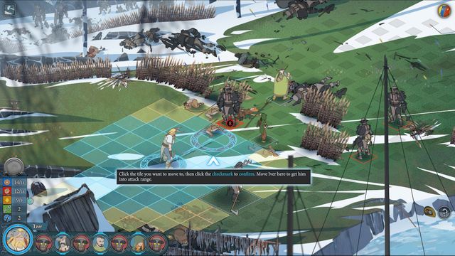 Use willpower points you move around only if you spot an opportunity to eliminate a distant opponent quickly. - Movement around the battlefield and succession of moves | Combat - Combat - The Banner Saga 2 Game Guide