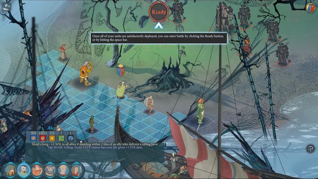 Position archers behind the backs of stronger characters - Movement around the battlefield and succession of moves | Combat - Combat - The Banner Saga 2 Game Guide