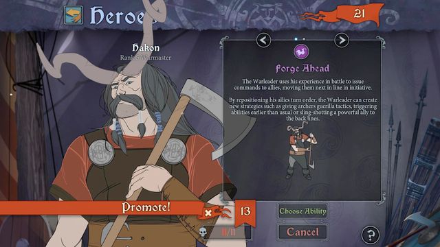 You should take a look at every new playable character. - Special skills | Character advancement - Character advancement - The Banner Saga 2 Game Guide