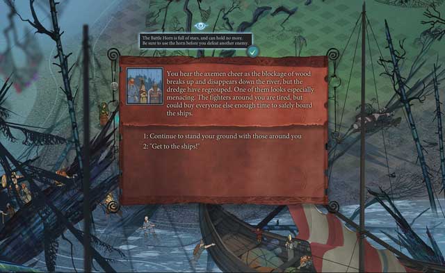 It is a good idea to fight back one more attack, if you feel up to it. Thanks to this, you gain some renown. - Journey to Ormsdalr | Chapter 8 - Chapter 8 - The Banner Saga 2 Game Guide