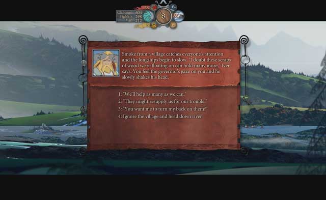 Not always do you benefit from help you render, which you learn about near the ravaged village, if you do not do the right thing. - Journey to Ormsdalr | Chapter 8 - Chapter 8 - The Banner Saga 2 Game Guide