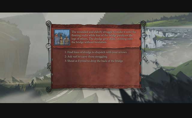 Take a quick decision but, under no circumstances, should you bother Eyvind - Journey to Ormsdalr | Chapter 8 - Chapter 8 - The Banner Saga 2 Game Guide