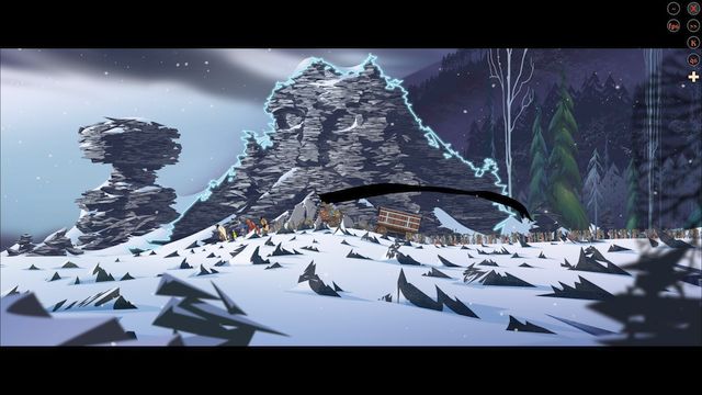Along your path to Old Ford, you find another Godstone and you set a camp near the stone - Road to Einartoft | Chapter 13 - Chapter 13 - The Banner Saga 2 Game Guide