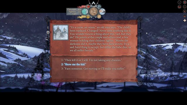 The first additional event may take place after you leave the encampment - Road to Einartoft | Chapter 13 - Chapter 13 - The Banner Saga 2 Game Guide