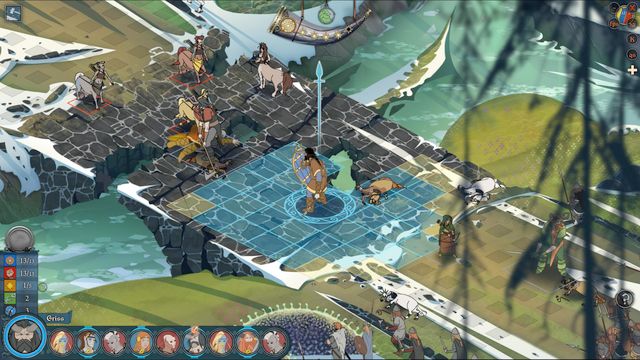 After your caravan reaches the bridge, you will have to fight against the Horseborn - Road to Arberrang | Chapter 14 - Chapter 14 - The Banner Saga 2 Game Guide