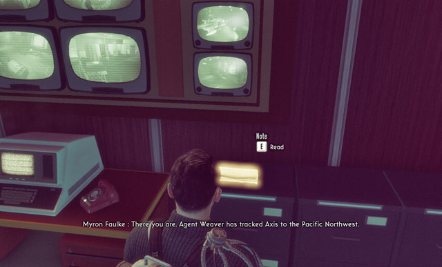 In Faulkes office, look at his cupboard - Base Visit III - Documents and letters - The Bureau: XCOM Declassified - Game Guide and Walkthrough