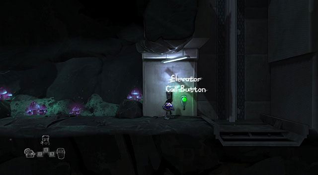 Use the Elevator Call Button, head onto it with all your characters and press the button again - The Gift Shop - The Cave (generally accessible locations) - The Cave - Game Guide and Walkthrough