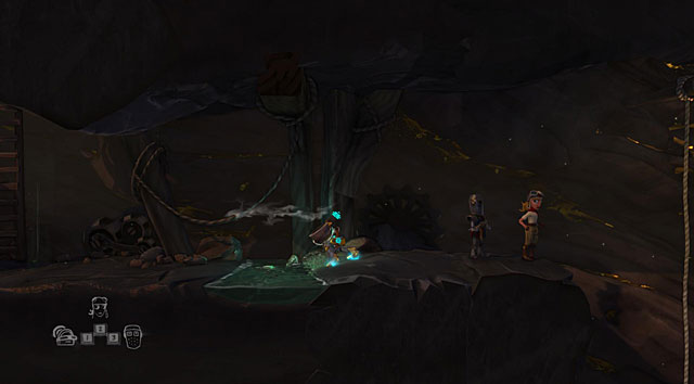 In the corridor you will find a Water Puddle - The Mine - The Cave (generally accessible locations) - The Cave - Game Guide and Walkthrough