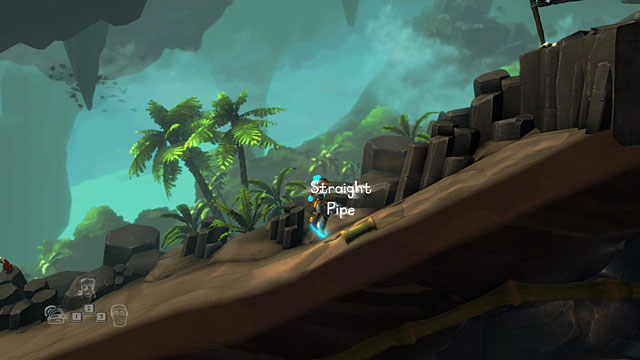 Head to the right and collect the Straight Pipe on your way - The Island - The Cave (generally accessible locations) - The Cave - Game Guide and Walkthrough