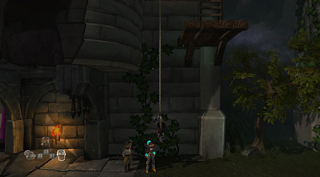 Keep running right behind the gate which will automatically open before the knight - The Knight - Locations for specific characters - The Cave - Game Guide and Walkthrough