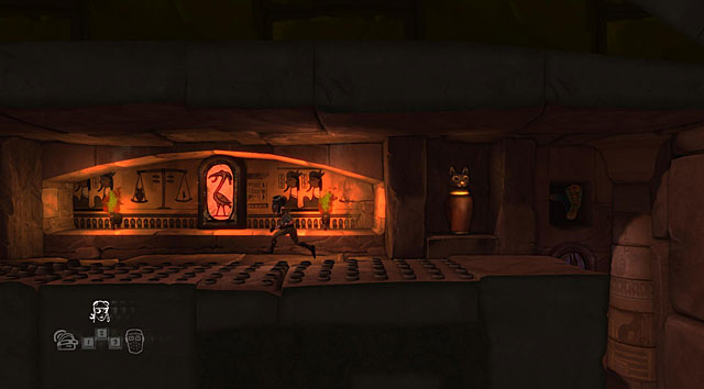 Head through the newly opened door with the adventurer and use her special skill to pull yourself to the upper level - The Adventurer - Locations for specific characters - The Cave - Game Guide and Walkthrough