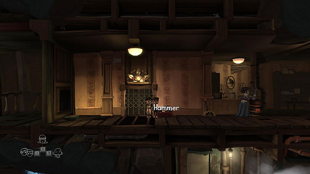 In the kitchen beside the elevator you will find a Hammer - Twins - Locations for specific characters - The Cave - Game Guide and Walkthrough