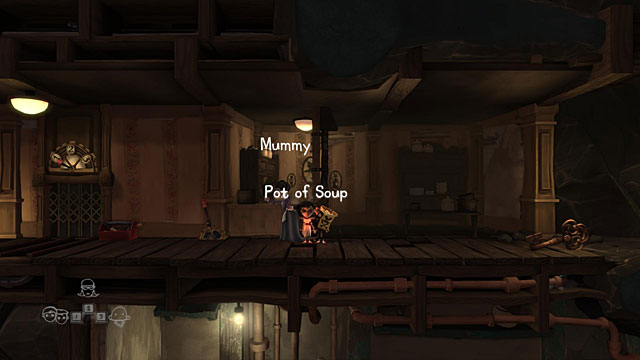Quickly switch to the twins and when the mother turns her back on the kitchen, pour the poison into the Pot of Soup - Twins - Locations for specific characters - The Cave - Game Guide and Walkthrough