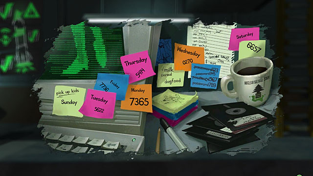 You should already know what day of the week it today, so write down the corresponding code - The Scientist - Locations for specific characters - The Cave - Game Guide and Walkthrough