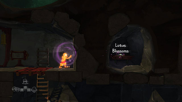 Follow the corridor to the left and climb the ladder - The Monk - Locations for specific characters - The Cave - Game Guide and Walkthrough