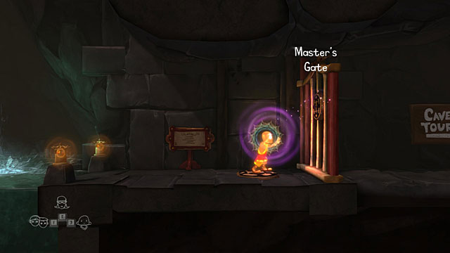 After he falls down into the pit, run to the right and go off the mountain - The Monk - Locations for specific characters - The Cave - Game Guide and Walkthrough