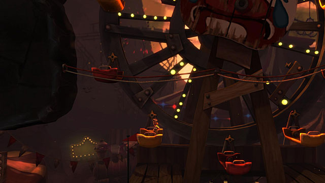 Climb higher towards the ferry wheel and jump into one of the cars - The Hillbilly - Locations for specific characters - The Cave - Game Guide and Walkthrough