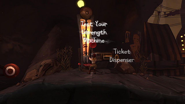 Head down with the sledgehammer in hand and use it to hit the Test Your Strength Machine - The Hillbilly - Locations for specific characters - The Cave - Game Guide and Walkthrough