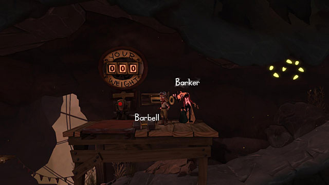 Nearby there's a weight and a man who can guess how much you weight - The Hillbilly - Locations for specific characters - The Cave - Game Guide and Walkthrough