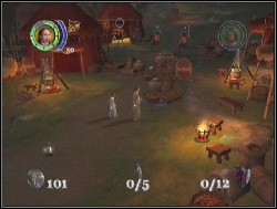 On the left side of the wall, just above the ground, Lucy found a small hole, which led to the hilltop - 12. Follow Aslan part 1 - Walkthrough - The Chronicles of Narnia - Game Guide and Walkthrough