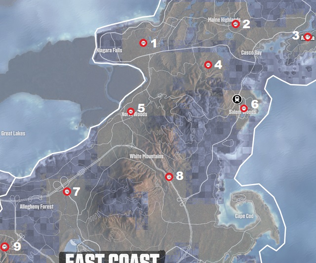 East Coast - the Northern part - East Coast - The Northern Part | Wreck Parts - Wreck parts - The Crew Game Guide