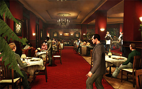 First stage of the game will begin with the walk in a restaurant in the company of Vinnie - Payback - p. 1 - Walkthrough - The Darkness II - Game Guide and Walkthrough