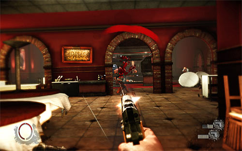 Vinnie should eventually resume the process of dragging the main character, heading towards the kitchen - Payback - p. 1 - Walkthrough - The Darkness II - Game Guide and Walkthrough