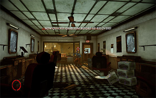 Go to the next room, which offers you another