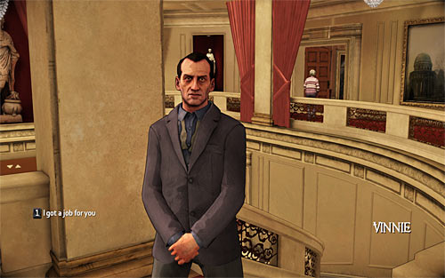 Now go again to the stairs, where you should meet Vinnie waiting for you - The Family - Walkthrough - The Darkness II - Game Guide and Walkthrough