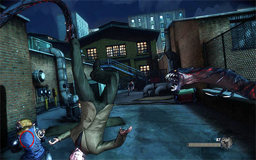 Go up the stairs, destroying the lamp on your way - Q and A - p. 2 - Walkthrough - The Darkness II - Game Guide and Walkthrough