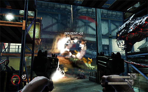 Go to the main warehouse room and be careful because the area is occupied by heavily armored opponents - Q and A - p. 3 - Walkthrough - The Darkness II - Game Guide and Walkthrough