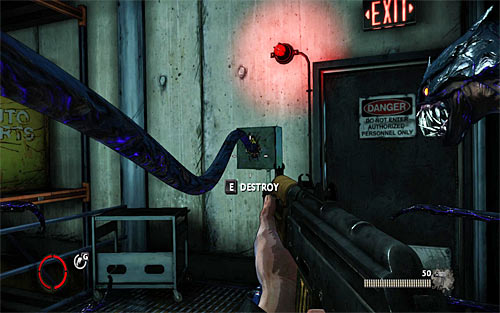 After the fight start eating the hearts of defeated enemies and then use the stairs leading to the balconies - Q and A - p. 3 - Walkthrough - The Darkness II - Game Guide and Walkthrough