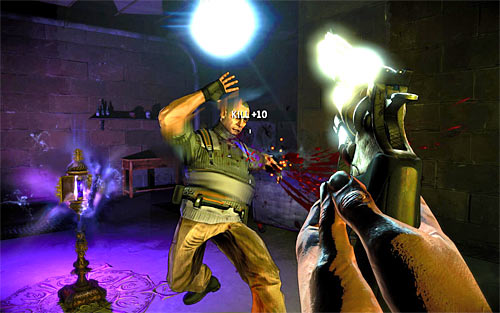 Prepare now to use the gun - Deal With the Devil - p. 1 - Walkthrough - The Darkness II - Game Guide and Walkthrough